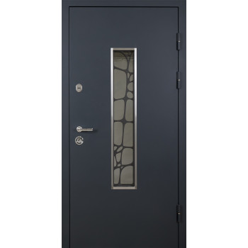 Вхідні двері Abwehr Defender Solid Glass 408 RAL 7021Т
