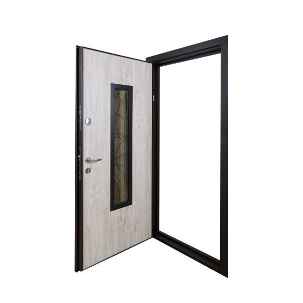 Вхідні двері Abwehr Defender Glass 408 RAL 8019Т