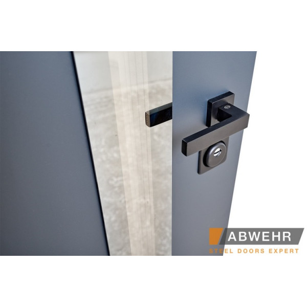 Вхідні двері Abwehr Defender Nordi Glass 506 RAL 7021Т