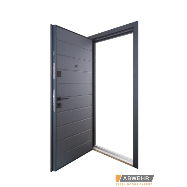 Вхідні двері Abwehr Defender Solid RAL 7021Т