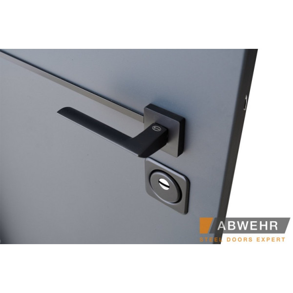 Вхідні двері Abwehr Defender Solid RAL 7021Т