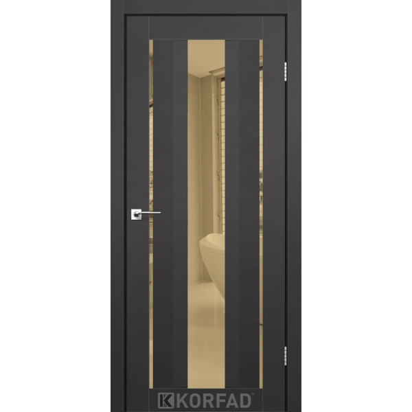 Міжкімнатні двері KORFAD Super PET AL-02 Антрацит
