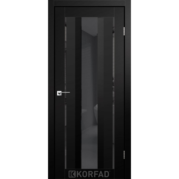 Міжкімнатні двері KORFAD Super PET AL-02 Чорний