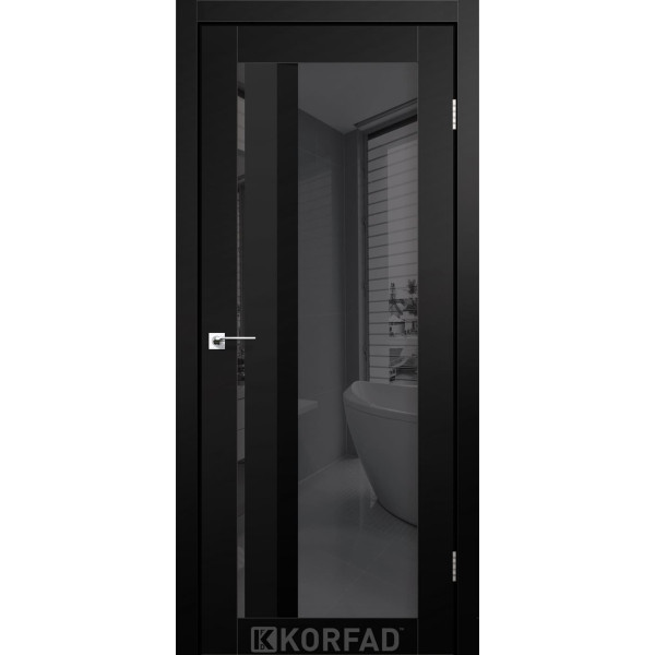 Міжкімнатні двері KORFAD Super PET AL-06 Чорний