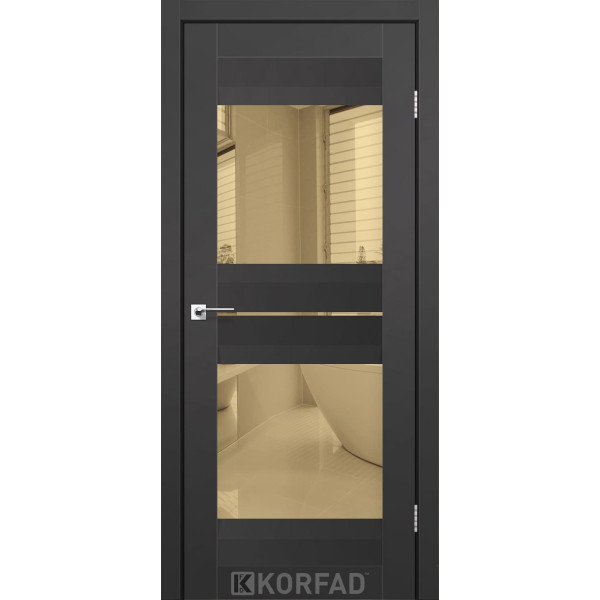 Міжкімнатні двері KORFAD Super PET AL-07 Антрацит