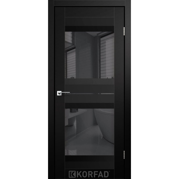 Міжкімнатні двері KORFAD Super PET AL-07 Чорний