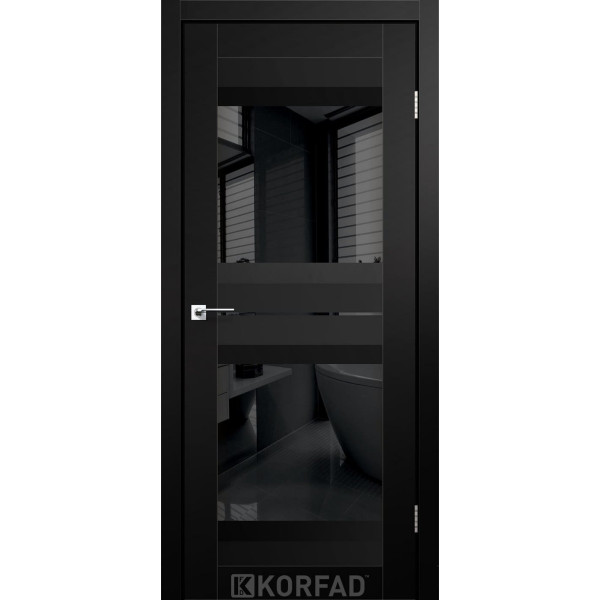 Міжкімнатні двері KORFAD Super PET AL-07 Чорний