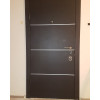Вхідні двері Qdoors Авангард ГОРИЗОНТ AL Темна всередині