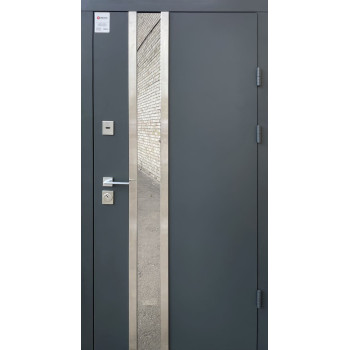 Вхідні двері Qdoors СТРІТ НОРД Хром вуличні