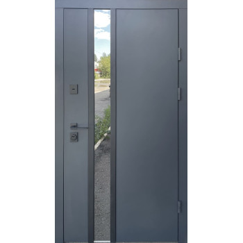 Вхідні двері Qdoors СТРІТ НОРД Чорна вуличні