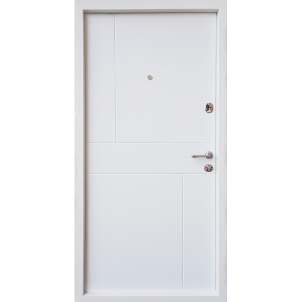 Входная дверь Qdoors СТИЛЬ-М белая рама