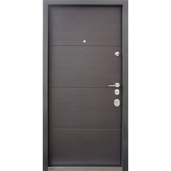 Вхідні двері Qdoors Авангард ГОРИЗОНТ AL Темна всередині