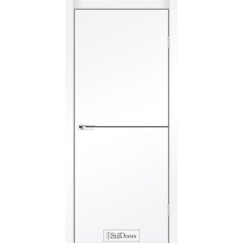 Міжкімнатні двері StilDoors LOFT ALUMINIUM БІЛИЙ МАТ