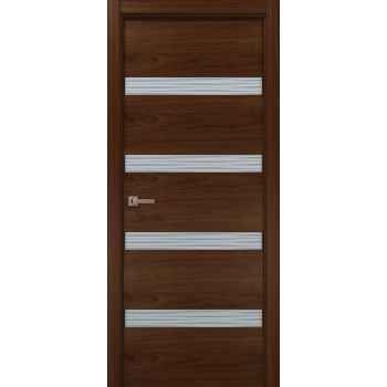 Міжкімнатні двері Папа Карло Elegance Arcobaleno Горіх італійський скло Wave