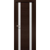 Міжкімнатні двері Папа Карло Elegance Duo венге Q157 скло біле
