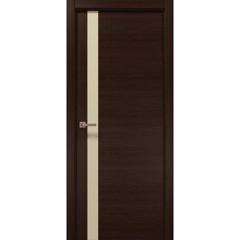 Міжкімнатні двері Папа Карло Elegance Lungo венге Q157 скло бежеве