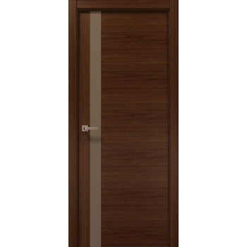 Міжкімнатні двері Папа Карло Elegance Lungo горіх італійський скло мокко