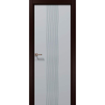 Міжкімнатні двері Папа Карло Elegance Neo венге Q157 скло "Wave"